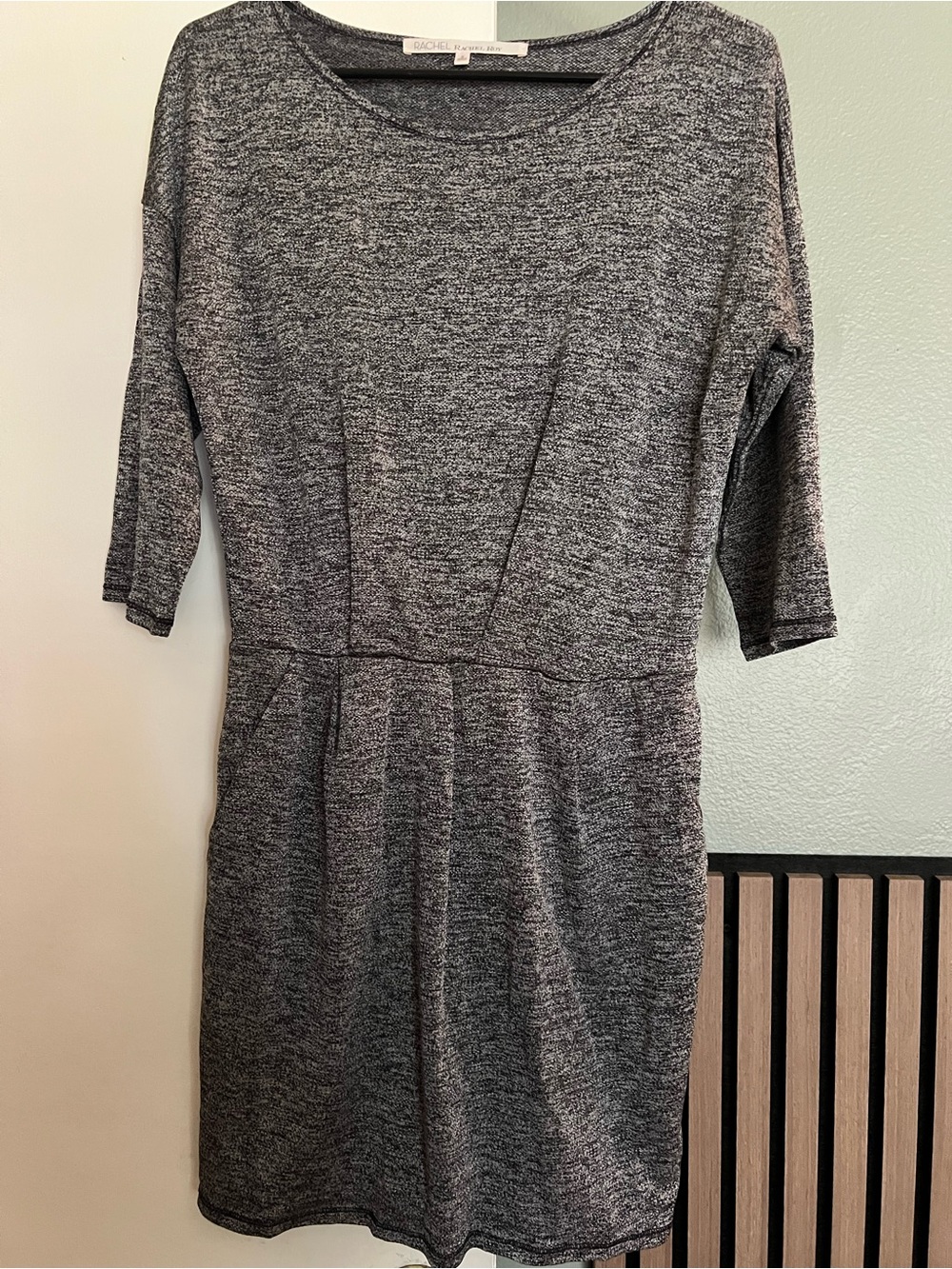 RACHEL Rachel Roy Heather Gray Ponte Midi Sheath Dress
